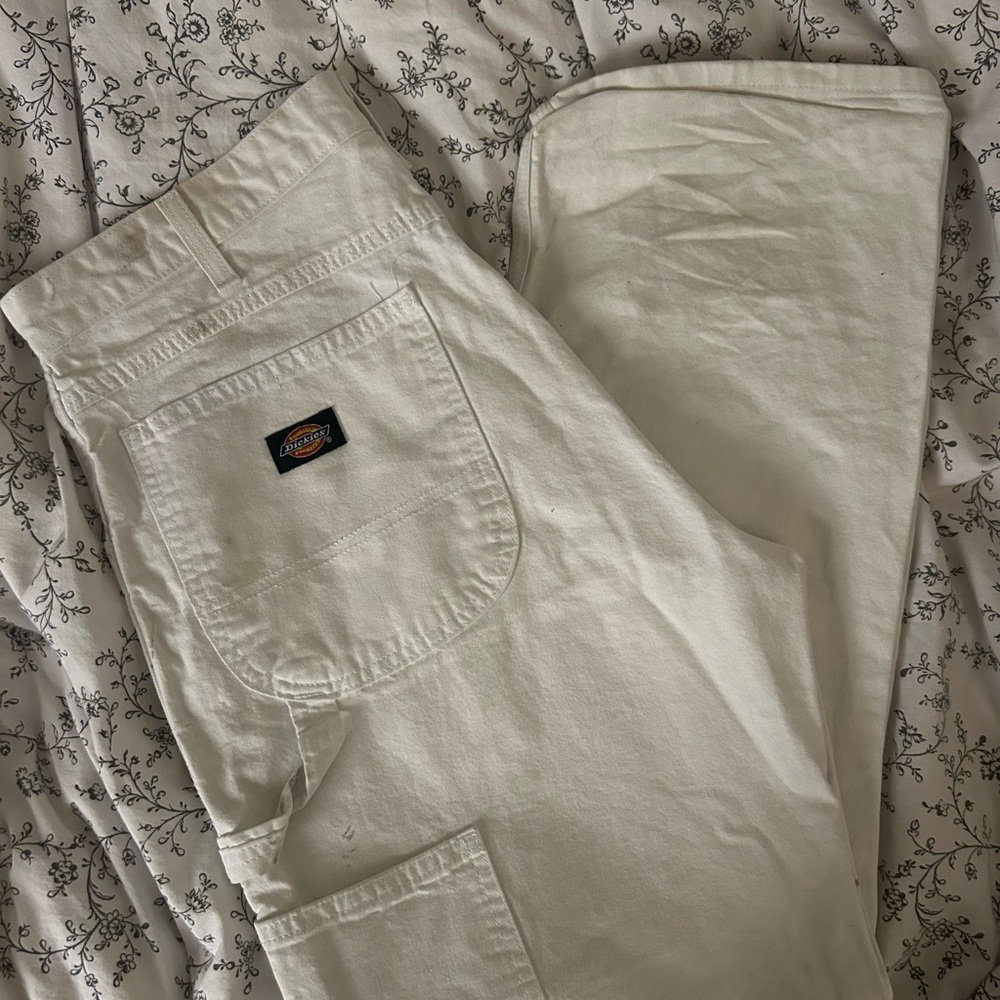 dickies white carpenter pants